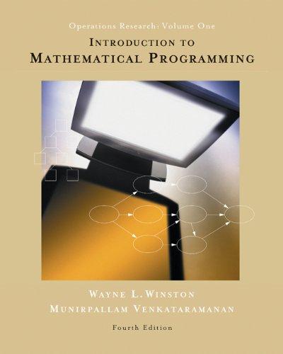 Introduction To Mathematical Programming Ebook Free